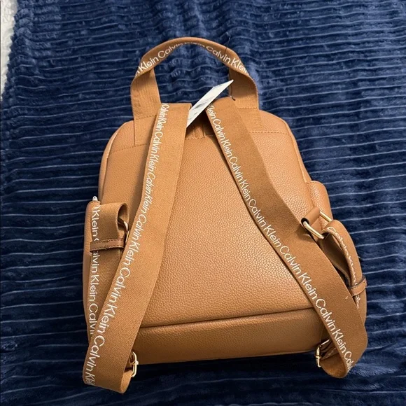 Calvin Klein Brown Backpack with Logo Accent - Picture 4 of 8